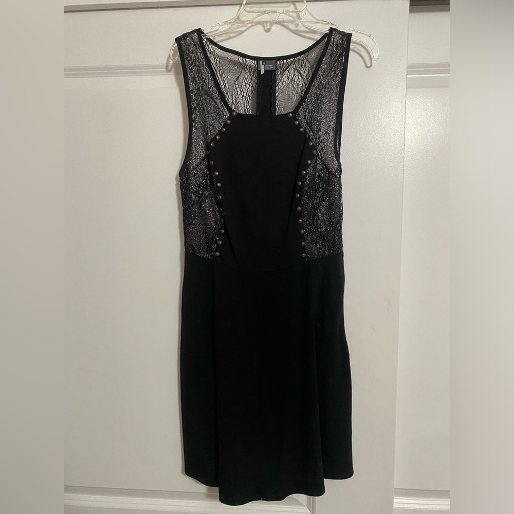 UO Sparkle & Fade Black Dress
